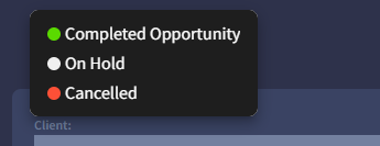 Opportunity Status 